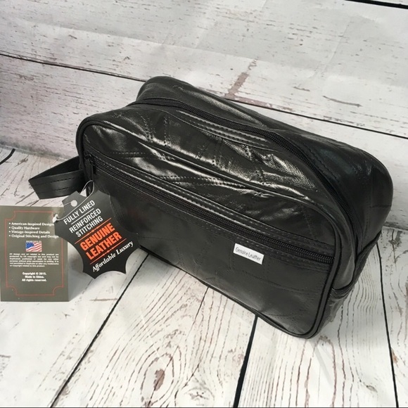 Embassy Other - New men's black leather overnight / weekend bag